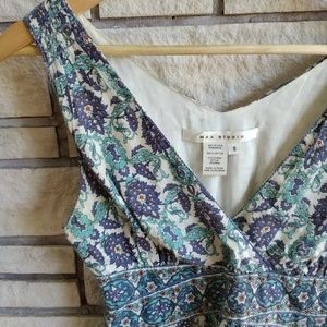 V Neck print formal dress